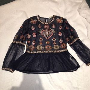 Never Worn Zara Floral Top